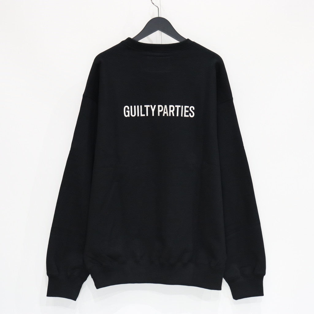 HEAVY WEIGHT CREW NECK SWEAT SHIRT #BLACK [25SSE-WMC-SS03]