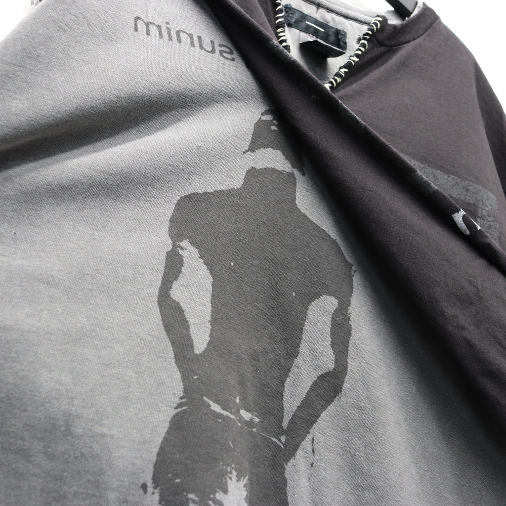 Bootleg Layered Crew Sweat (A MAN'S SHADOW) #AGED BLACK [M-P2-BG3]