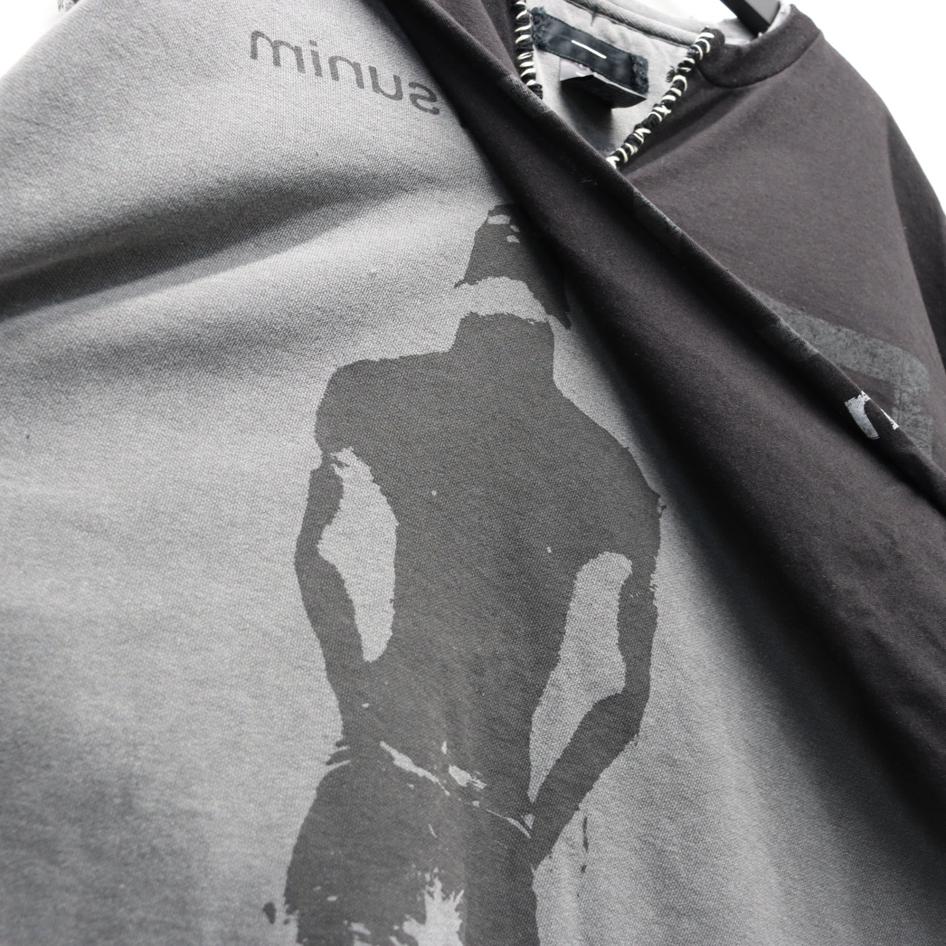 Bootleg Layered Crew Sweat (A MAN'S SHADOW) #AGED BLACK [M-P2-BG3]