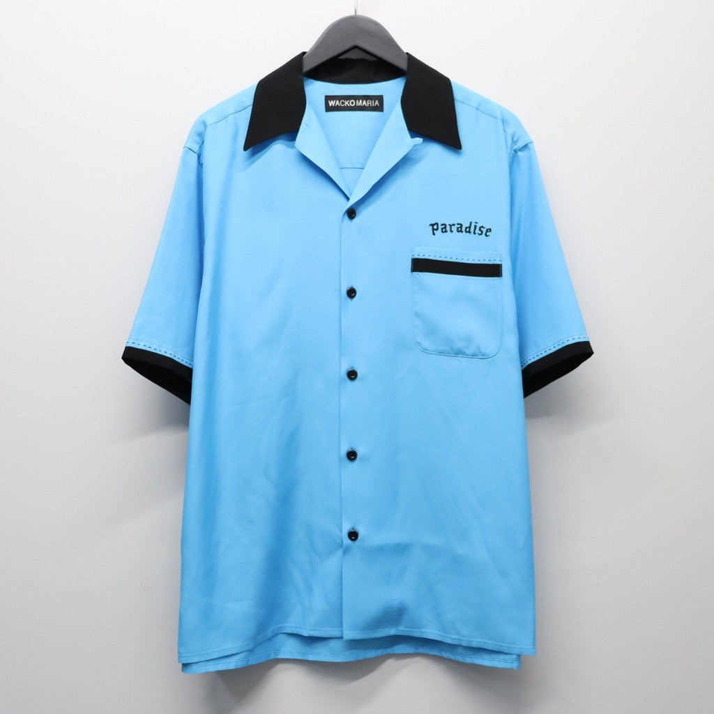 SWITCHING SHIRT S/S ( TYPE-2 ) #BLUE [26SS-WMS-OC08] - cocorozashi