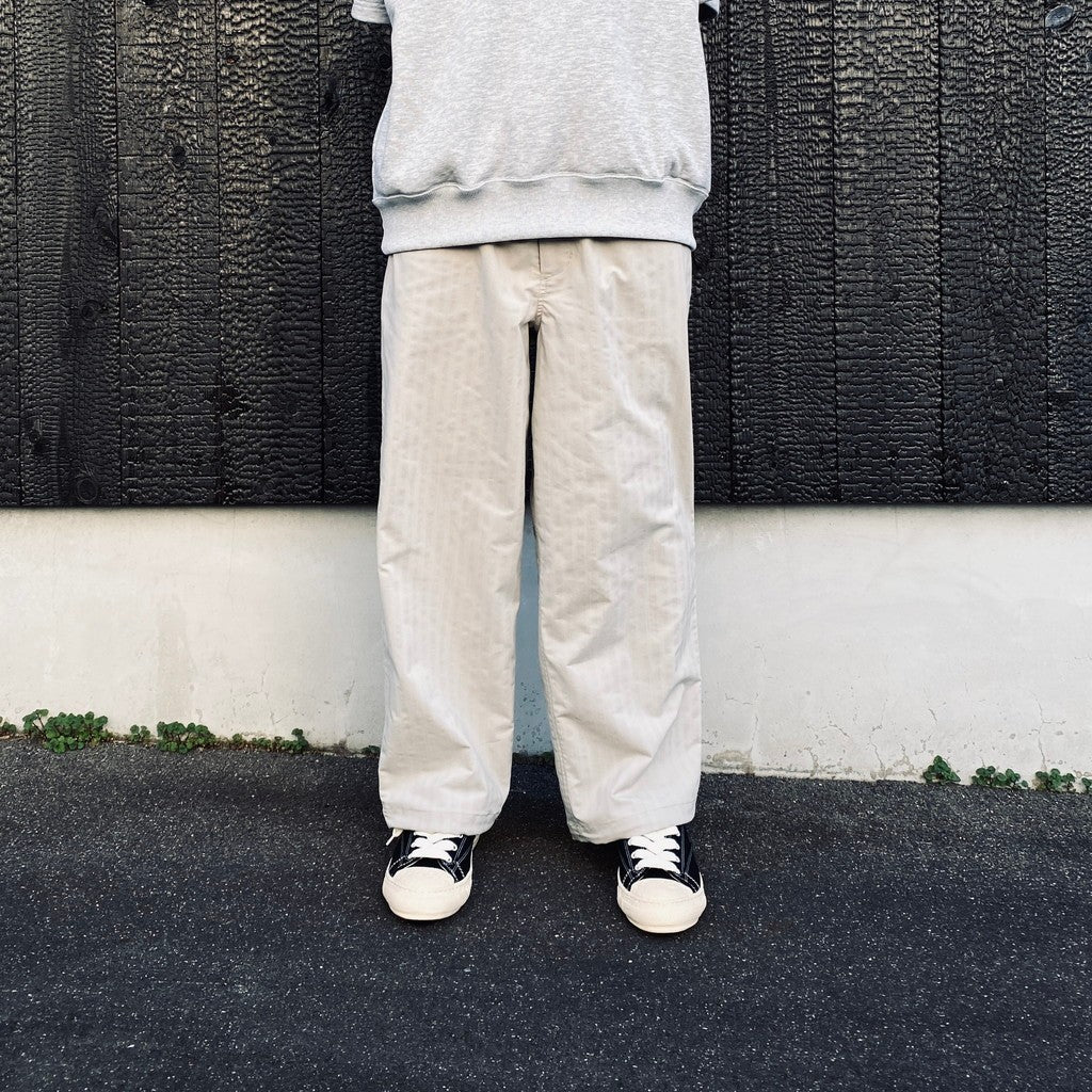 TECH EASY TROUSERS HERRINGBONE #ECRU [BP-53026]