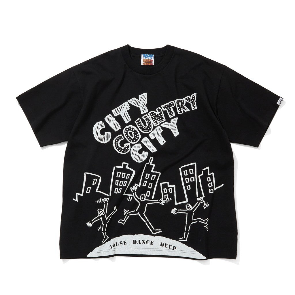 COTTON T-SHIRT_V.A #BLACK [CCC-263T007]