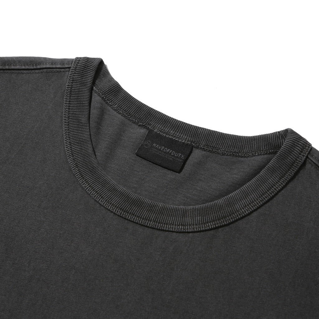 DYED POCKET HALF SLEEVE TEE #DARK GREY [HOD26-01-TS002]