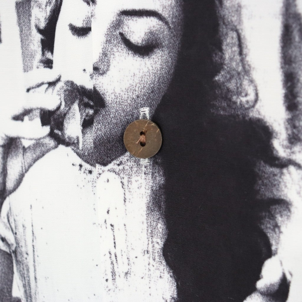 ELLEN VON UNWERTH | S/S HAWAIIAN SHIRT ( TYPE-2 ) #WHITE [EVU-WM-HI02]