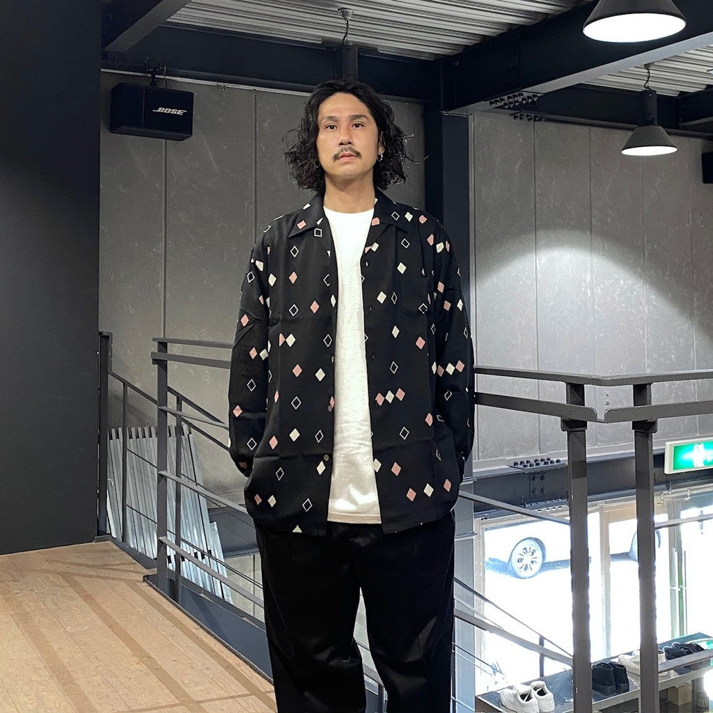 HAWAIIAN SHIRT L/S (TYPE-3) #BLACK [24FW-WMS-HI04]