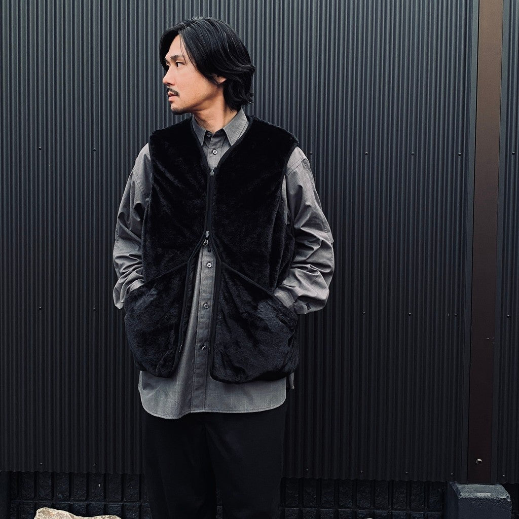 TECH BRITISH HUNTER FUR VEST #BLACK [BJ-51026W]