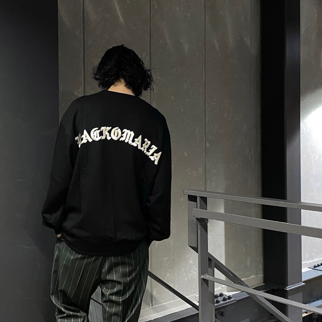MIDDLE WEIGHT CREW NECK SWEAT SHIRT ( TYPE-2 ) #BLACK [24FW-WMC-SS08]