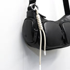 TECH LEATHER TACTICAL SHOULDER #BLACK [FEL34261B0004]