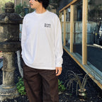 WASHED HEAVY WEIGHT CREW NECK LONG SLEEVE T-SHIRT ( TYPE-2 ) #WHITE [26FW-WMT-LT02]