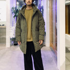 TECH 2WAY CADET DOWN PARKA #BROWNKAHKI [BW-42025W]