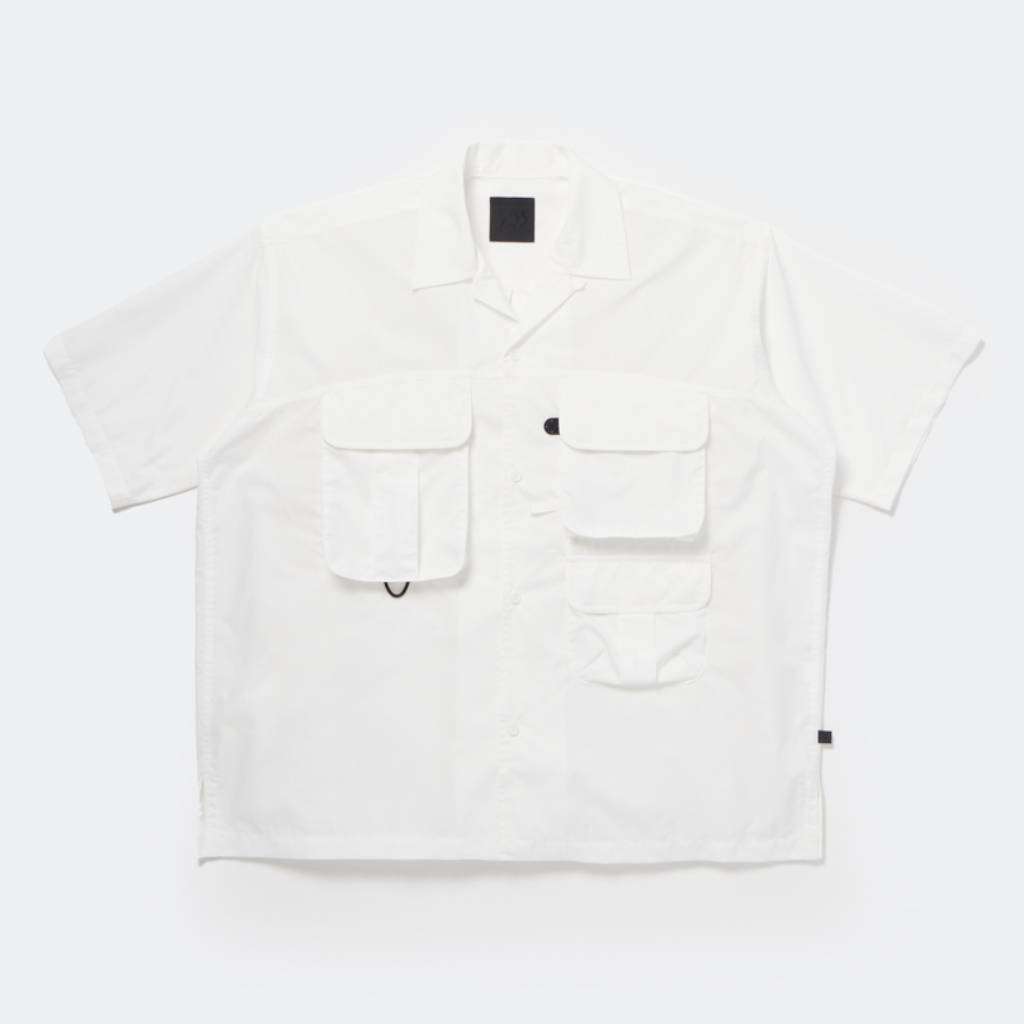 TECH MULTI TOOL POCKET SHIRT S/S SOLID #WHITE [BE-86026]