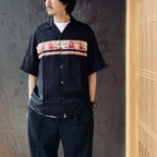 THE PHOENICIAN SCHEME | S/S HAWAIIAN SHIRT ( TYPE-2 ) #BLACK [TPS-WM-HI02]