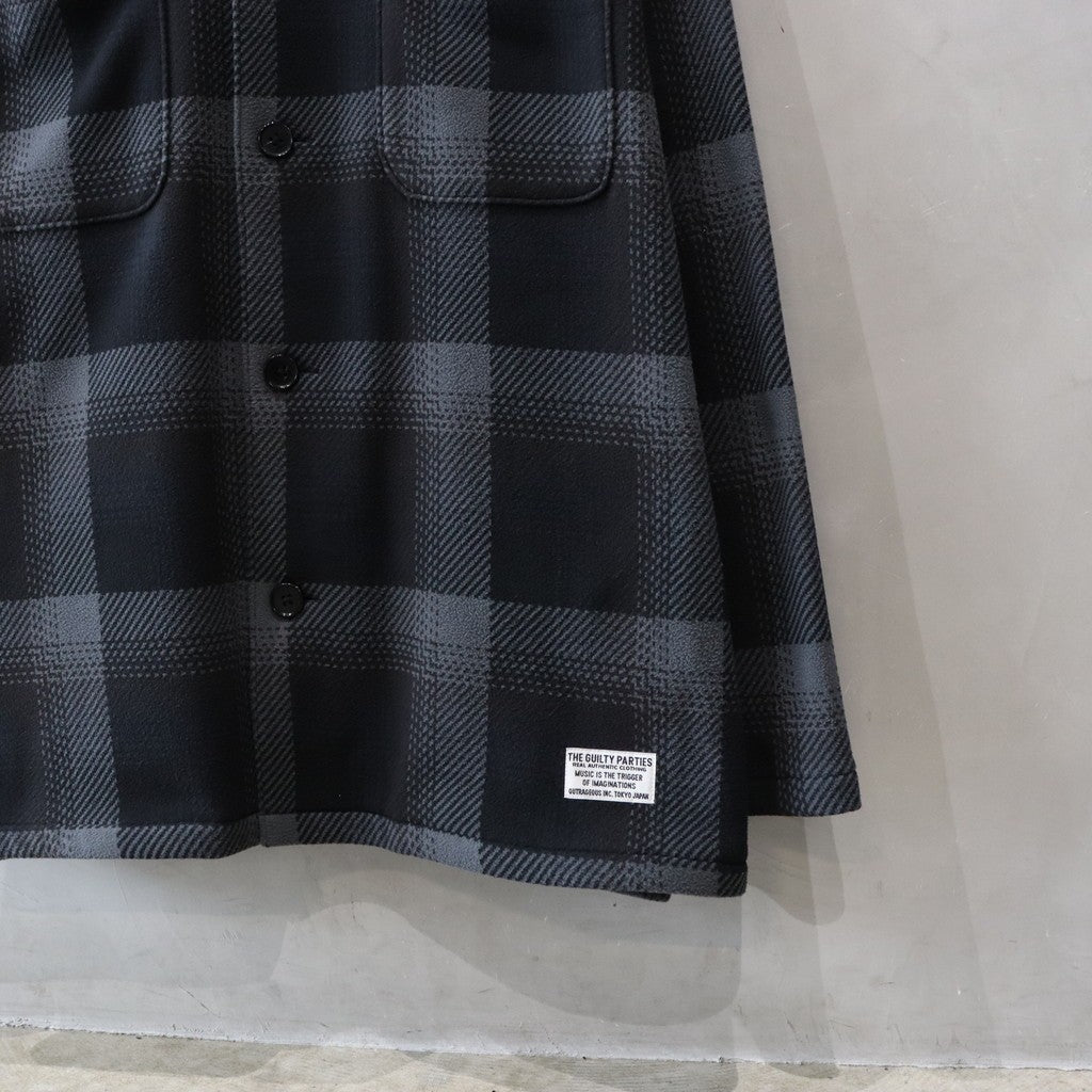 FLEECE SHIRT ( TYPE-1 ) #CHARCOAL [24FW-WMO-BL24]