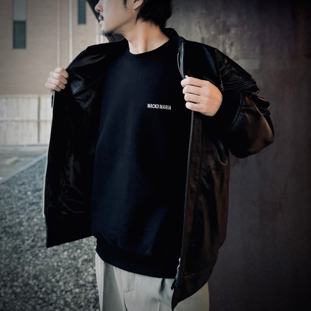 LEATHER DERBY JACKET #BLACK [tc25f001]