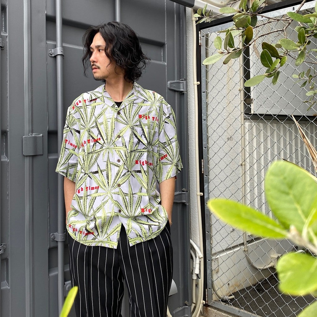 HIGHTIMES | S/S HAWAIIAN SHIRT -TYPE 1- #PURPLE [HIGHTIMES-WM-HI05]
