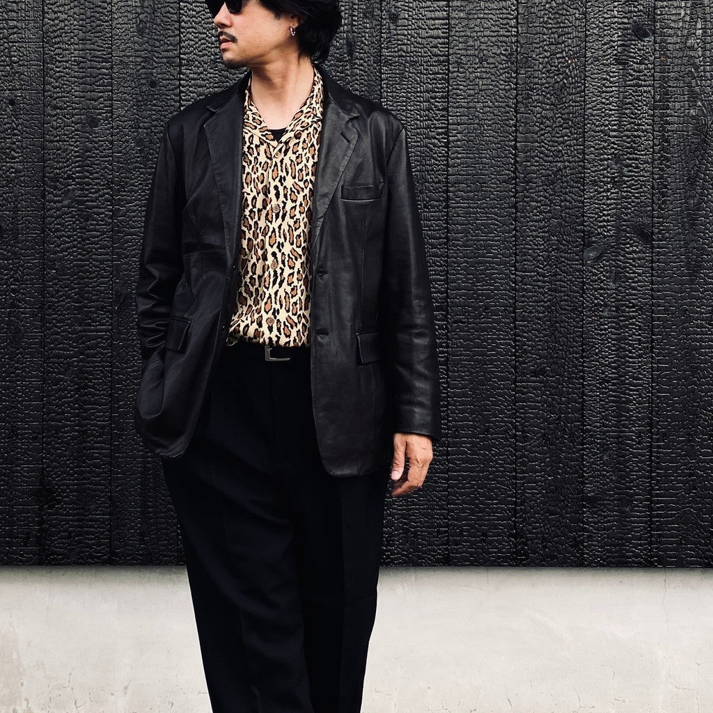 LEATHER JACKET ( TYPE-2 ) #BLACK [26FW-WMO-JK02]