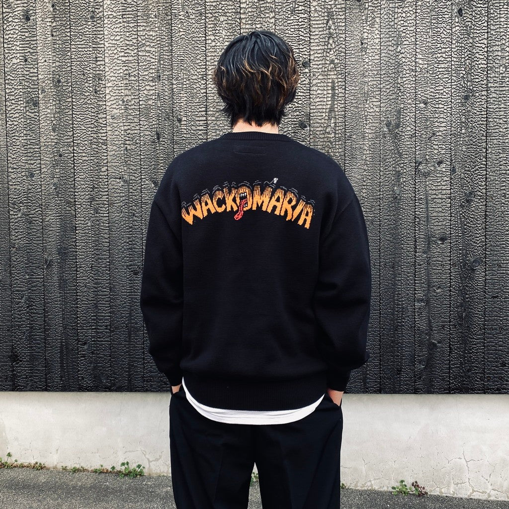 TIM LEHI | JACQUARD SWEATER #BLACK [26SS-WMK-KN07]