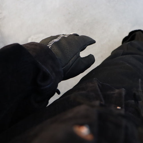 Artisan's Hand-stuffed (VEGETABLE TANNING PIG LEATHER) #BLACK [M-P4-AC2]