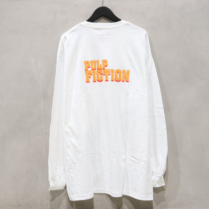 PULP FICTION | CREW NECK LONG SLEEVE T-SHIRT ( TYPE-3 ) #WHITE [PF-WM-LT03]