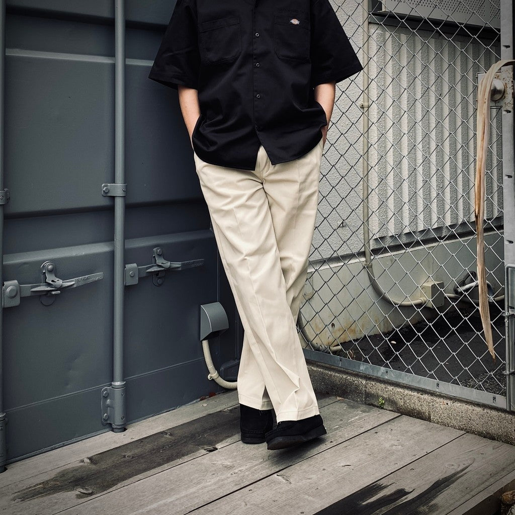 迪克斯 | 褶襉長褲 #米白色 [25SS-WMP-DC01]