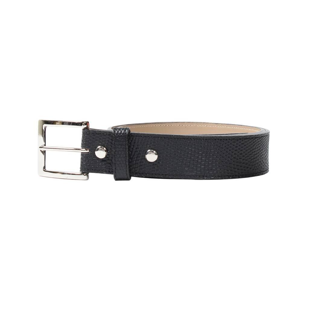 LEATHER BELT ( TYPE-2 ) #BLACK [WMGP-BL04]
