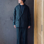 TECH LOOSE 2B JACKET FLANNEL & TECH EASY TROUSERS FLANNEL #D.OLIVE [BJ-32026W / BP-39026W]