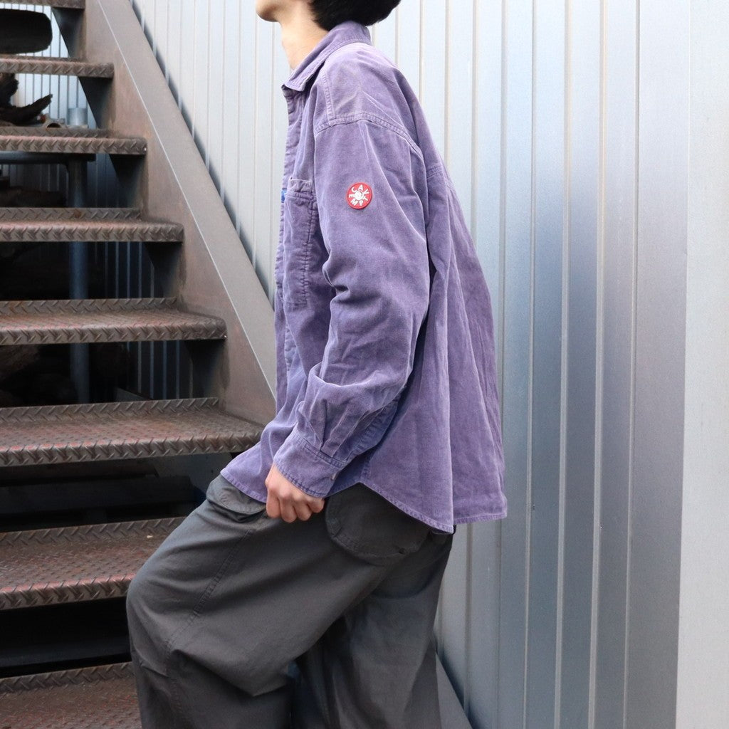OVERDYE CORD DESIGN BIG SHIRT #PURPLE [CES28SH03] - cocorozashi