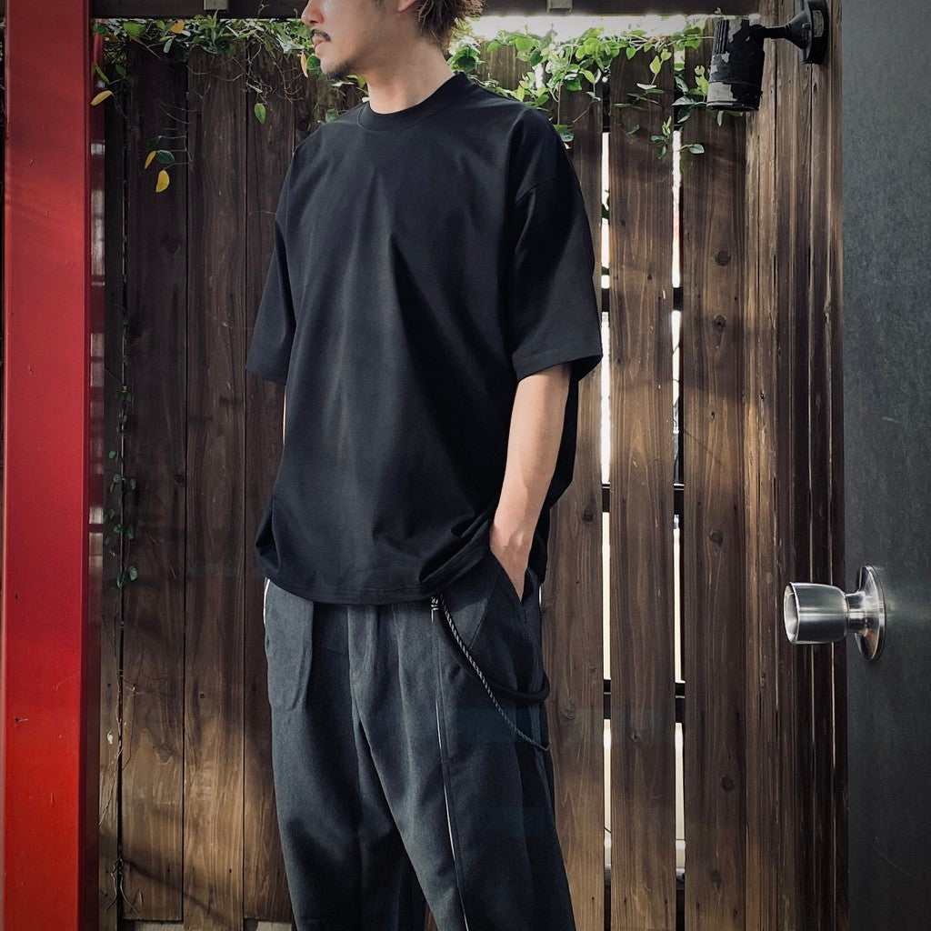 TECH DRAWSTRING S/S TEE #BLACK [BE-41025]