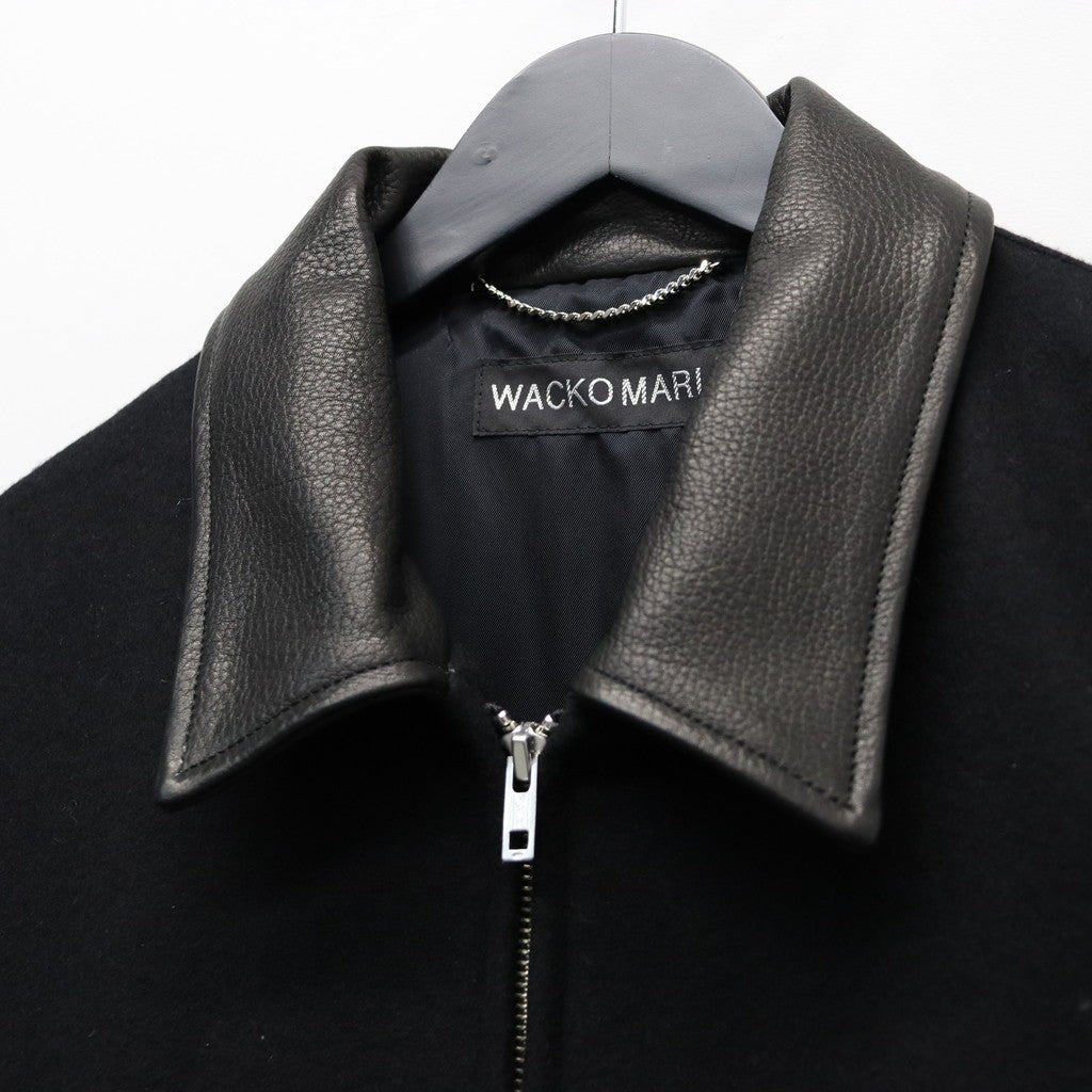 LEATHER VARSITY JACKET ( TYPE-1 ) #BLACK [26SS-WMO-BL05]