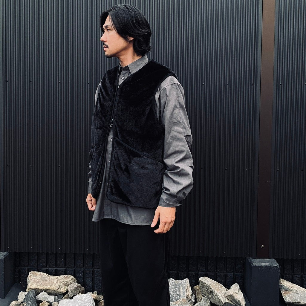 TECH BRITISH HUNTER FUR VEST #BLACK [BJ-51026W]