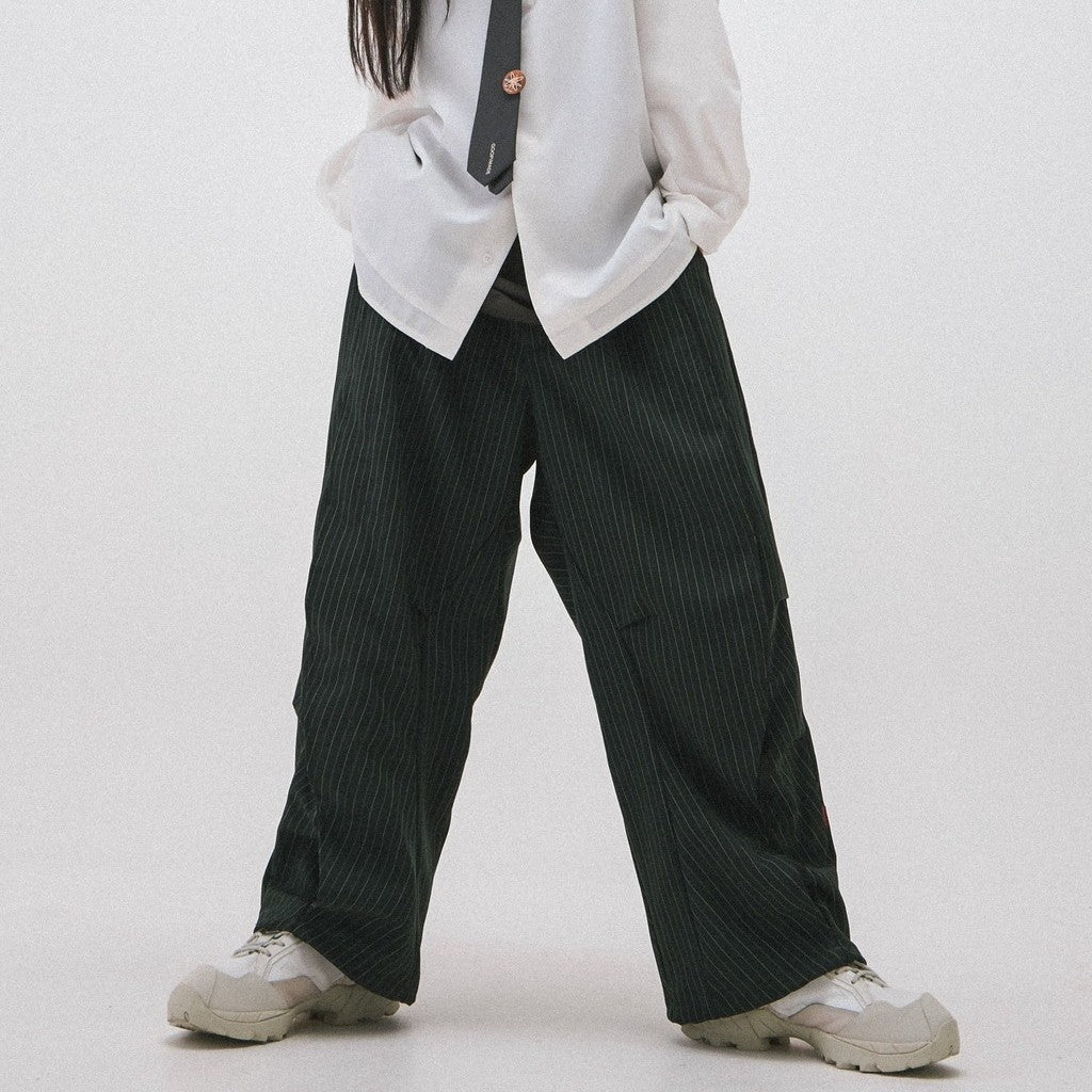 "TR-P01" SOFTBOX 條紋褲 #綠色 [GOOPI-24SS-AUG-02]