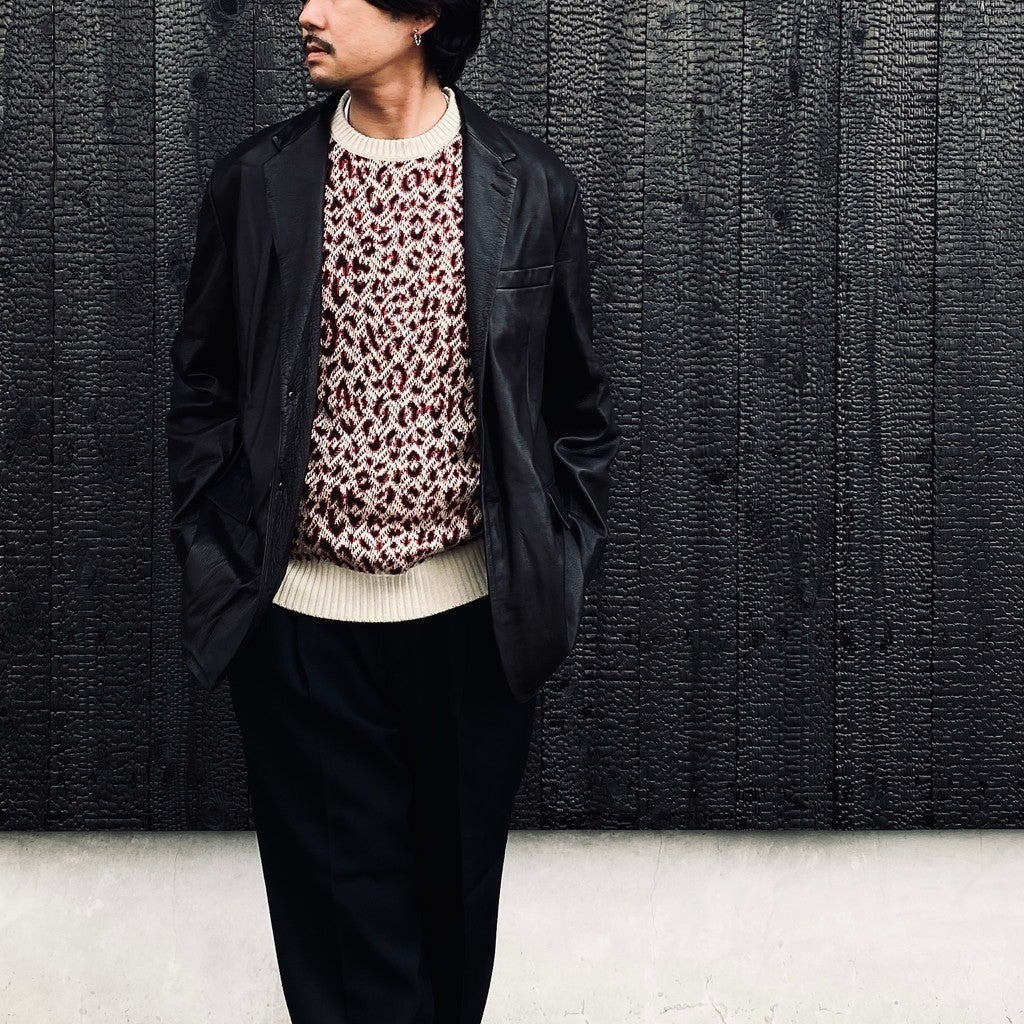 LEATHER JACKET ( TYPE-1 ) #BLACK [26FW-WMO-JK01]