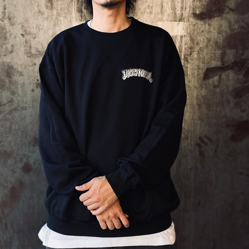 TIM LEHI | CREW NECK SWEAT SHIRT ( TYPE-1 ) #BLACK [25FW-WMC-SS10]