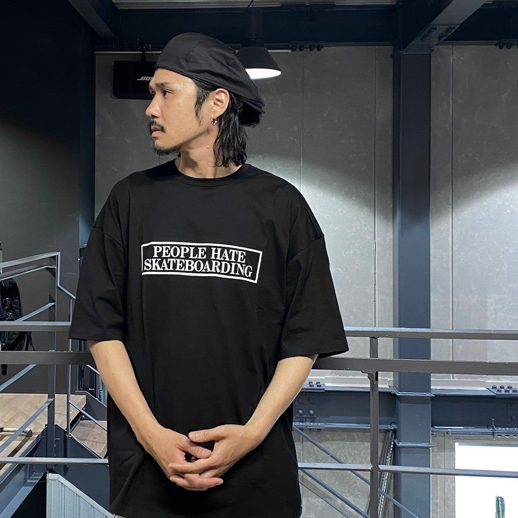 PEOPLE HATE SKATE T-SHIRT #BLACK [SS24-T12]