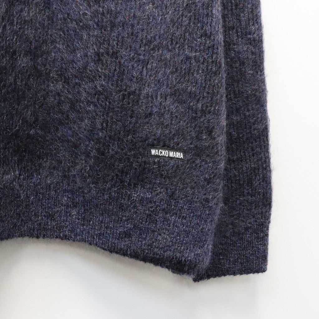MIX MOHAIR CREW NECK SWEATER #PURPLE [26FW-WMK-KN03]