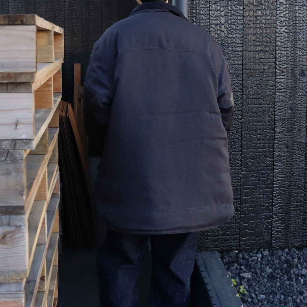 WARM PUFF ZIP COAT #CHARCOAL [CES28JK04]