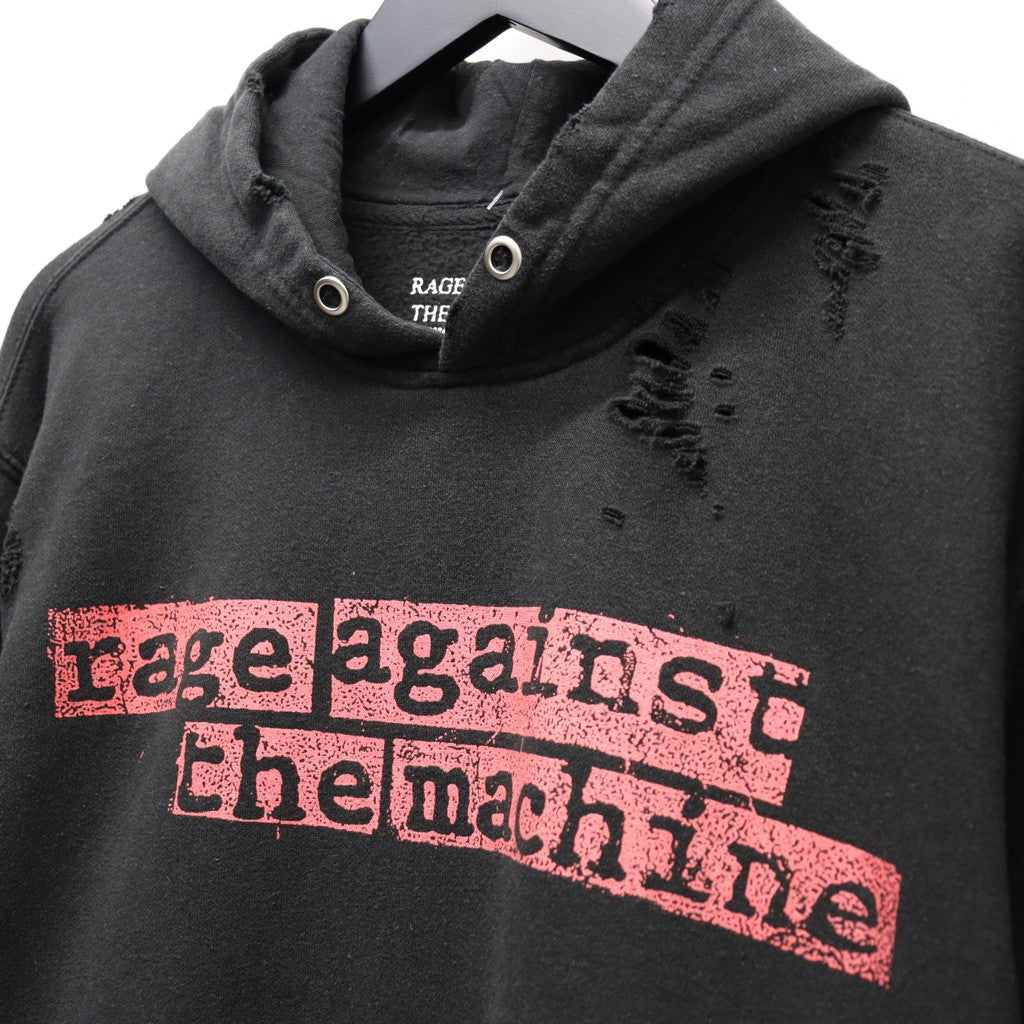 WORN-OUT 「RAGE AGAINST MACHINE」 HOODY #BLACK [tl24f040]