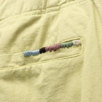 2TUCK WIDE CUT&SEW PANTS #L-YELLOW [AY-1027]