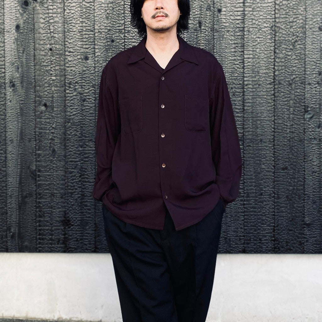 50'S SHIRT L/S ( TYPE-1 ) #BURGUNDY [26FW-WMS-OC03]
