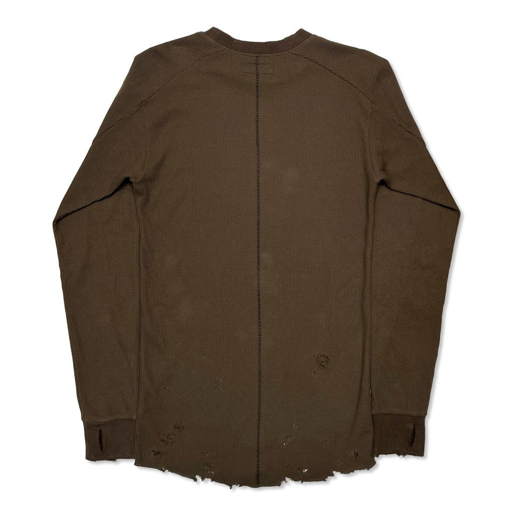 Combat Long Thermal With Damaged (CLASSIC WAFFLE KNIT) #MOCHA [M-P2-TP6]