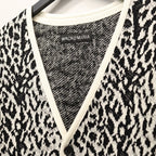 LEOPARD JACQUARD CARDIGAN ( TYPE-1 ) #WHITE [26SS-WMK-KN14]