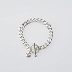 Basic Link Bracelet -8mm- #SILVER [XOB008]