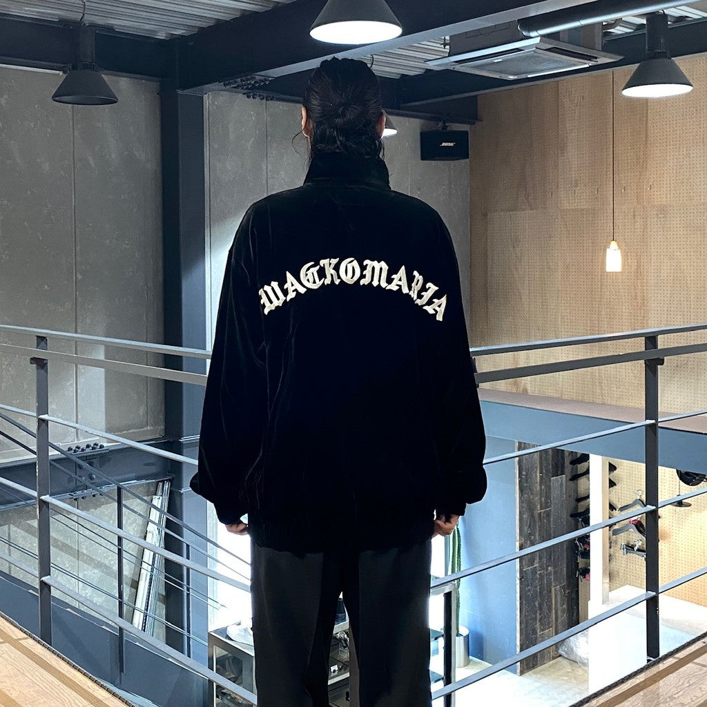 VELVET TRACK JACKET ( TYPE-2 ) #BLACK [24FWE-WMO-TJ02]