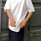 TECH DRAWSTRING S/S TEE #WHITE [BE-41024]