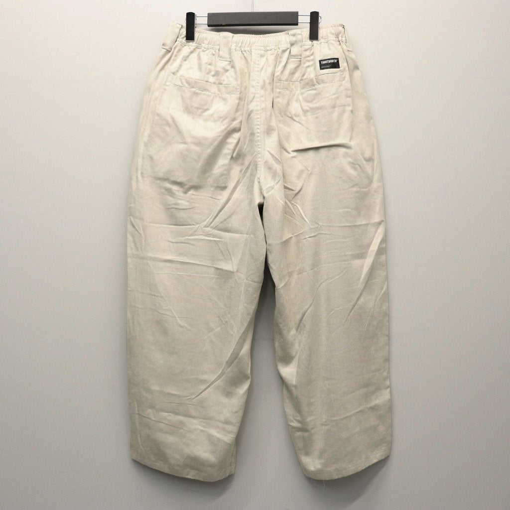 麂皮寬鬆褲 #象牙色 [FW25-B12]