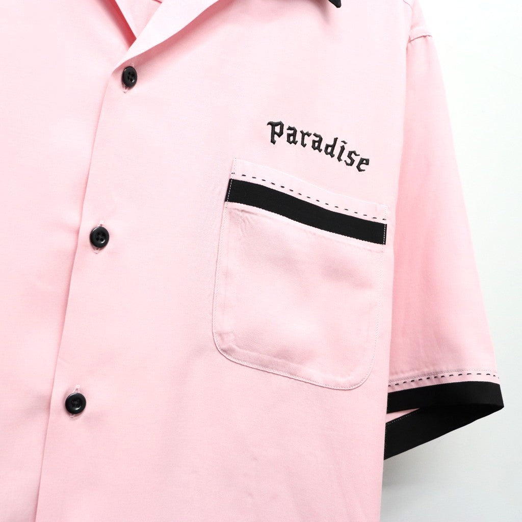 SWITCHING SHIRT S/S ( TYPE-2 ) #PINK [26SS-WMS-OC08]