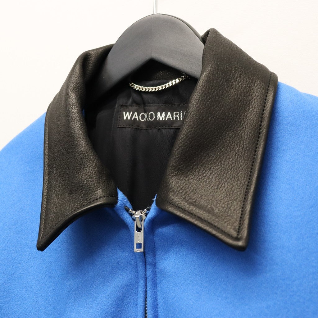 LEATHER VARSITY JACKET ( TYPE-1 ) #BLUE [26SS-WMO-BL05]