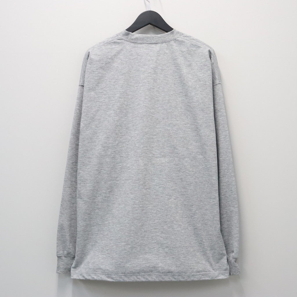 TECH DRAWSTRING TEE L/S #HEATHER GRAY [BE-31026W]