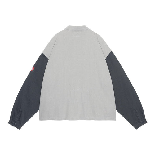 STRIPE CUT SHORT SHIRT JACKET #GREY [CES29JK21]