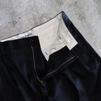 DOUBLE PLEATED CHINO TROUSERS #BLACK [24FW-WMP-PT02]